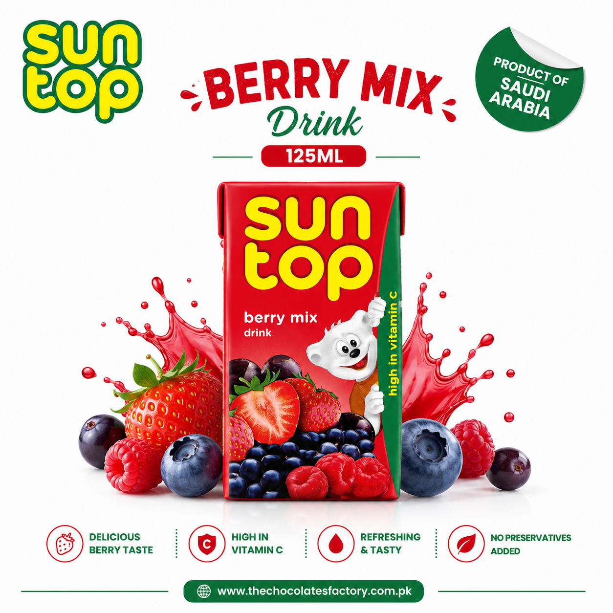 Suntop Juice  Berry Mix Drink 125ml