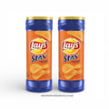 LAY'S STAX CHEDDAR FLAVOURED POTATO CRISPS, 155G - X2