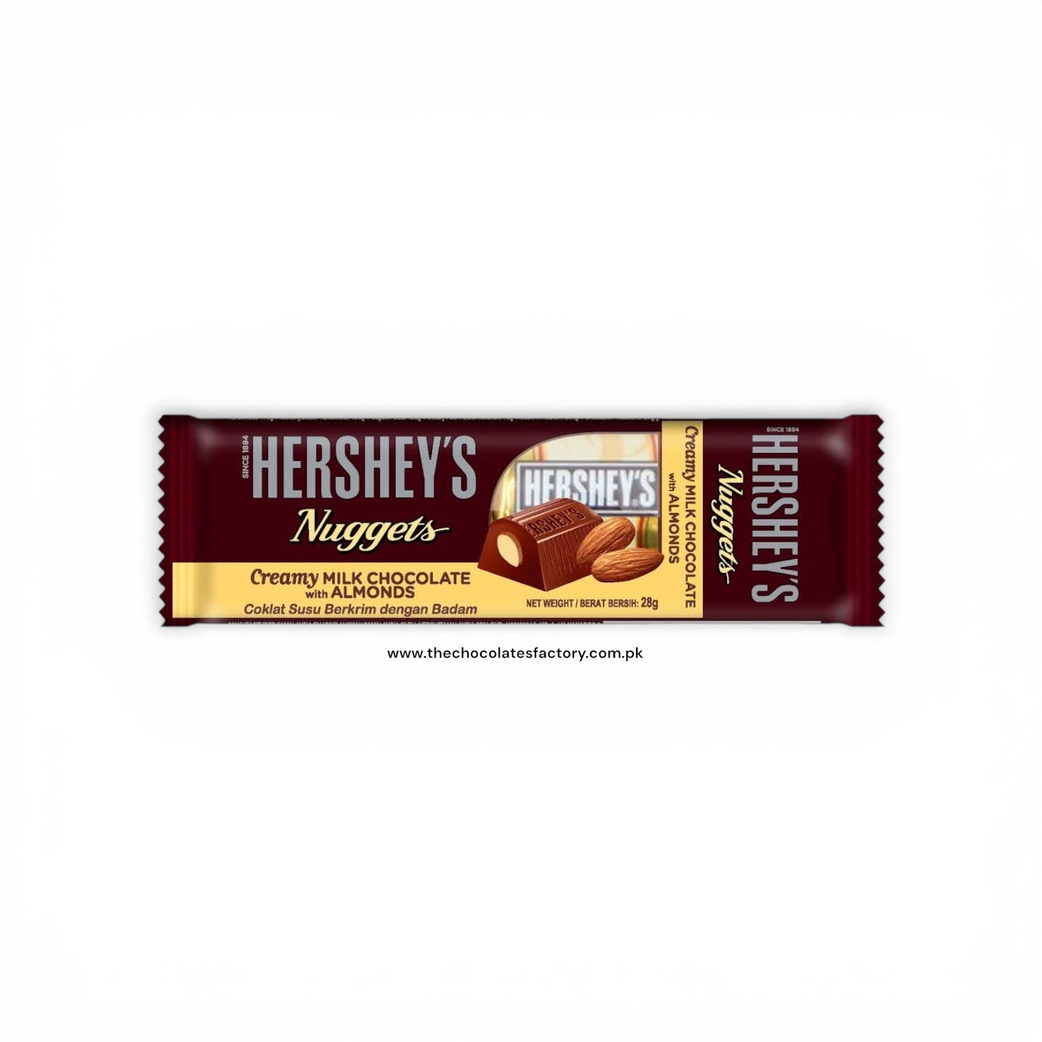 Hersheys Nuggets Creamy Milk Chocolate Bar 28g