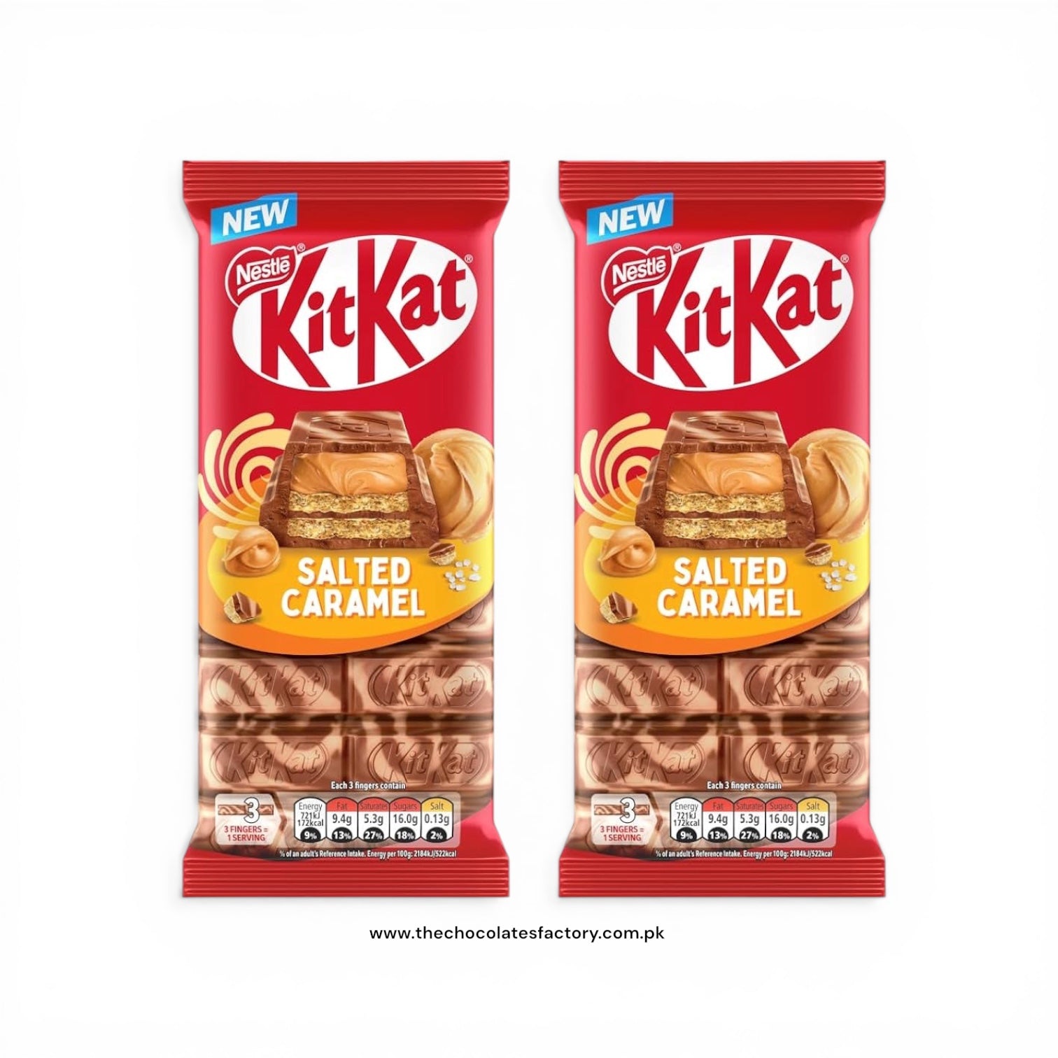 KitKat - Chocolate Bar Salted Caramel - 99 g - X2
