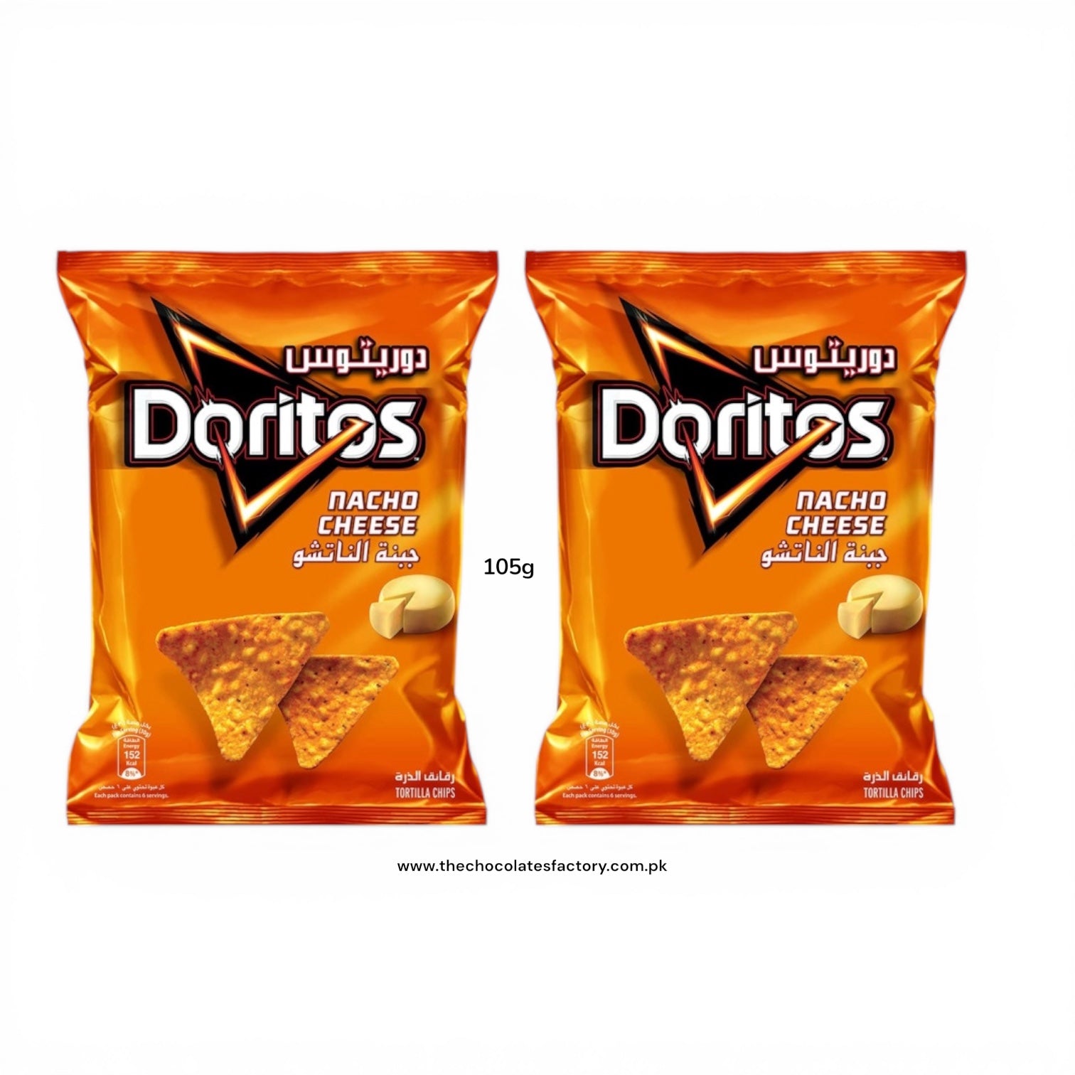 Doritos Nacho Cheese Tortilla Chips 105gm - (BROKEN)