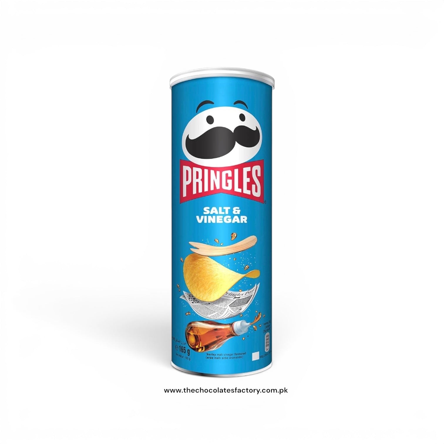 Pringles - Salt & Vinegar Flavour Chips (165g)