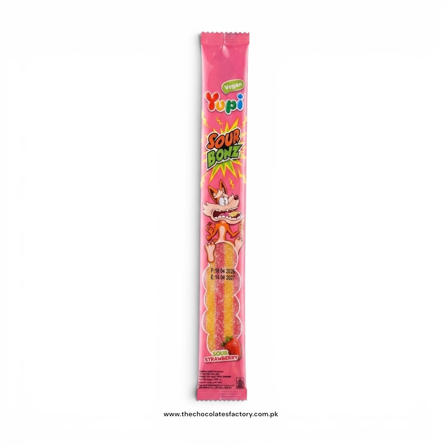 YUPI SOUR BONZ SOUR STRAWBERRY 11GM