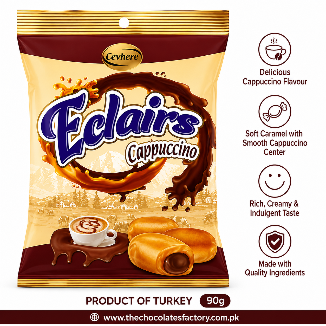 Elcairs Cappuccino Flavour 90g