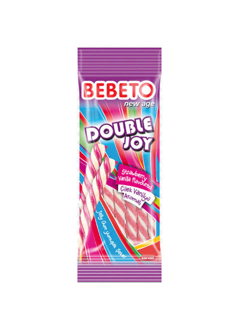 BEBETO BAG DOUBLE JOY (STRAWBERRY - VANILLA) 75G